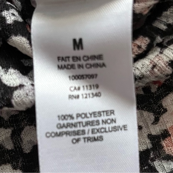 Dynamite Sheer Mock Neck Top - Picture 7 of 7